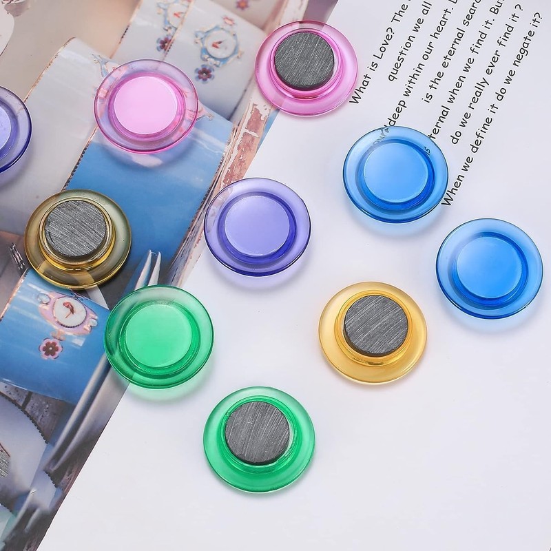 Qualsen Fridge Magnets, 20pcs Refrigerator Magnets, Small Magnets for Whiteboard