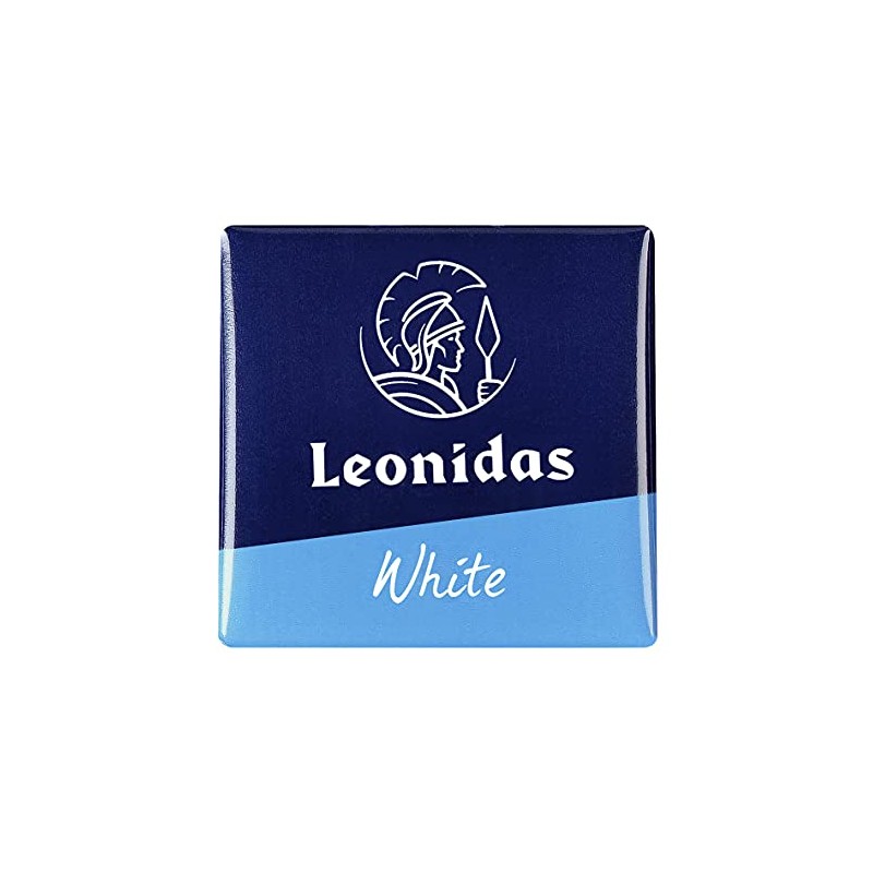 Leonidas Belgian Chocolates: 1 lb Napolitain Solid White Chocolate Squares