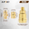 Aupoko QCC1 Nut Propane Gas Fitting Adapter Kit, Propane Gas