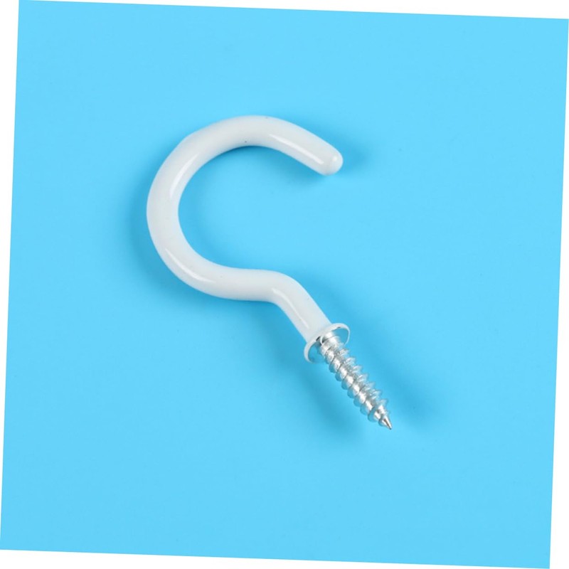 Ciieeo Sturdy 100pcs Metal Ceiling Hooks 5.5cm Long Cup Screw