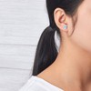 Philip Jones Synthetic Blue Opal Stud Earrings with Quote Card
