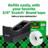 Scotch Desktop Tape Dispenser, Black, Use with Scotch Magic Tape