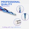 HQMaster 9 Pcs CNC Router Bits Set 1/4” Shank Tungsten