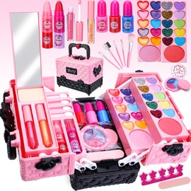 Lubibi 3456789 Children's Make-Up Set Girls with Vanity Case, Washable & Safe Make Up Toy, Birthday Christmas Party Gifts for Children 10 Years