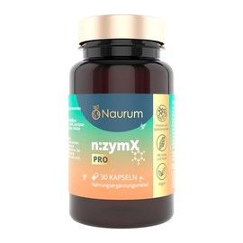 n:zymX Pro - Enzyme Complex with Inulin, Rutin & Fennel - With Lactase, Bromelain, Lipase & Bacillus Coagulans - Vegan, No Additives - Made in Germany