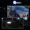 GTINTHEBOX Clear Lens White Led Side Mirror Marker Turn Signal