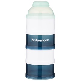 Babymoov Milchpulver-Portionierer, arctic blue, 4 Fächer