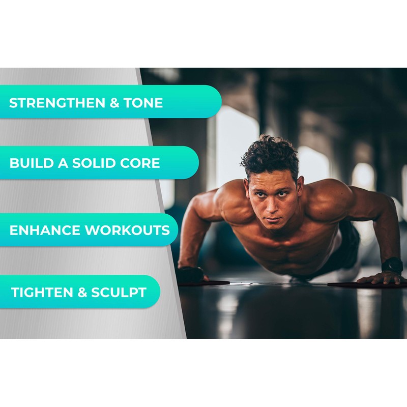 RPM Power Core Sliders Focused Core Training for Toned, Sculpted