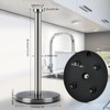 OctBird Stainless Steel Vertical Paper Towel Holder with Suction Cup,Kitchen