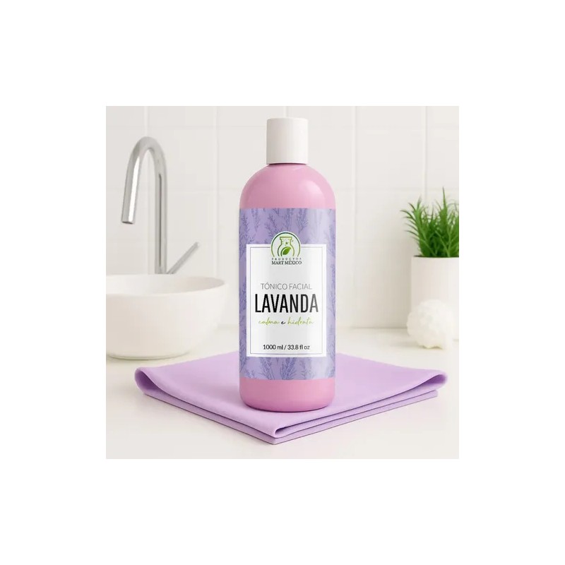 Tónico Facial Productos Mart Mexico 1L Hipoalergénico Sin Parabenos Lavanda
