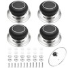 4 PCS Plastic & Stainless Steel Pot Lid Top Replacement