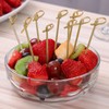 200 PCS Cocktail Picks, 4.7 Inch Toothpicks for Appetizers, Natural