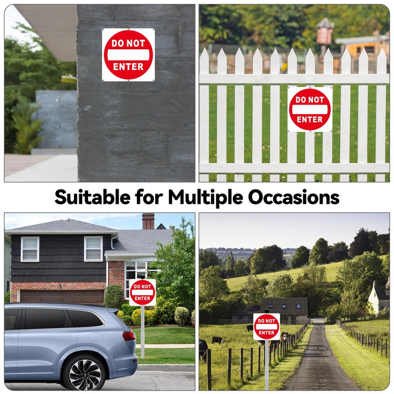 (2 Pack) Do Not Enter Sign, 12x12 Inches Keep Out