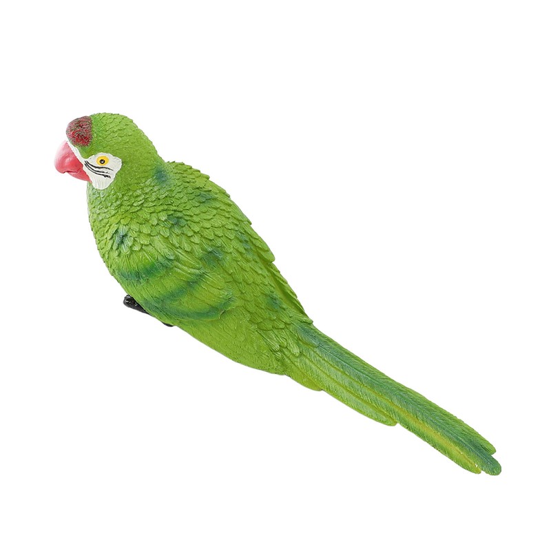 Parrot Figurine Simulation Vivid Innovative Wall Mounted Hand Painted Resin