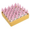 50 Pcs Grinding Bits Ceramic Triangular Cone Aluminum Oxide Grinding