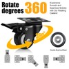 QNCZ Caster Wheels, 2" Caster Set of 4, Heavy Duty