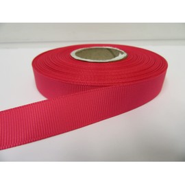 2 metres of 16mm Grosgrain Ribbed Ribbon Shocking Hot Bright Pink Double Sided 16 mm 1.6cm