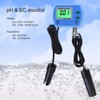 Water Quality Monitor 2-in-1 PH/EC Meter Multifunctional Water Conductivity Meter