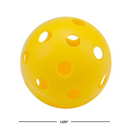 60-Pack Airflow Hollow Plastic Practice Golf Balls, Limited Flight Plastic Golf Training Balls for Indoor and Outdoor (Yellow)