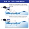 6-Pack Adjustable Arm Float Ball Valve for Automatic Water Level