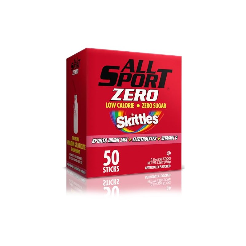 All Sport Skittles Flavor Electrolyte Hydration Sticks - 50 Pack