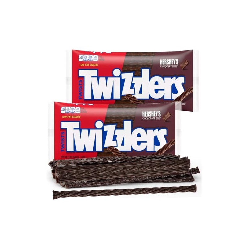 Twists Chocolate Flavour Candy Bags (Pack of 6, Chocolate)