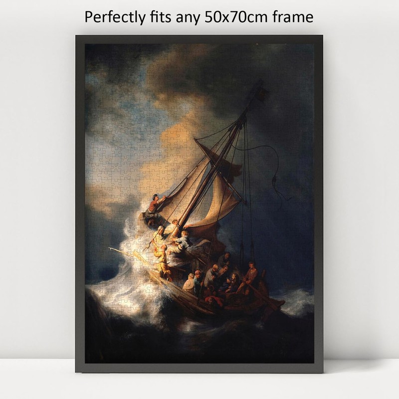 1000 Piece Rembrandt Puzzle | Christ in The Storm on