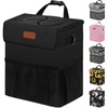 Vankor Car Trash Can Bin with Lid Hanging for Back