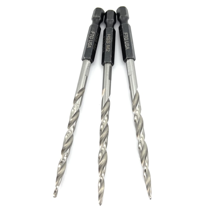 FTG USA Tapered Countersink Drill Bit Set 3 Pc #10