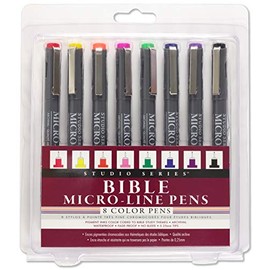 Bible Micro-Line Color Pens (8-piece Set)