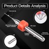KATUR 10 PCS Mini PCB Drill Bits 0.1-1.0mm, Carbide Spiral