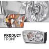 G-PLUS Headlights Assembly w/Bulbs,Fit For Dodge Ram 1500 2006-2008/Ram 2500