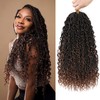 QIDESHENG 18" Goddess Locs Crochet Hair Extensions - 8 Packs
