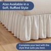 Pleated Bed Skirt Twin Size - 3 Sided Pleated Bed