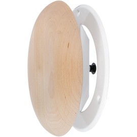 HVAC OV Ø4 Inch Round Sauna Air Diffuser - Adjustable Black Alder Wood Air Supply Cover - Universal Diffuser - Air Intake Sauna Accessories, Vent Covers for Home Sauna, Indoor Sauna, Steam Sauna