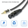 XLR to 3.5mm Mini Jack Microphone Cable, XLR Female to