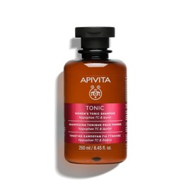 Apivita Shampoo Tonificante para Mujeres con Cabello Debilitado 250ml - Shampoo natural para la pérdida de cabello con complejo tónico patentado de hippophae, laurel y propóleo