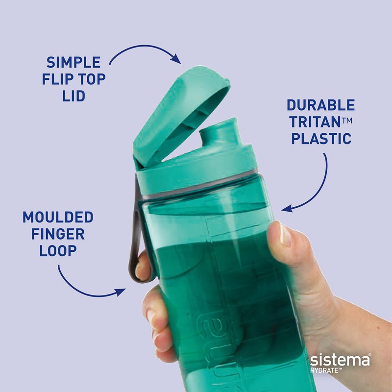 Sistema Swift Sports Water Bottles | 600 ml | Leakproof