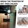 Mechanical Password Rotary Hasp Locks, Door Security Slide Latch Lock