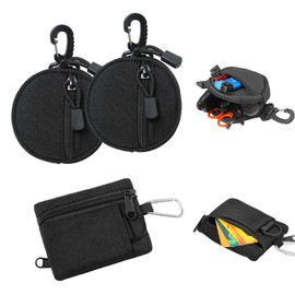 OSALOLO Bolsas Tácticas Redondas y Cuadradas con Ganchos de Resina, 3 Piezas