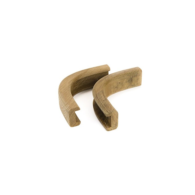 Whitecap Teak Outside Corner Track Bulkhead Molding, 3/4"