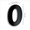 Numeros negro mate para casa - 18cm 7inches - Numeros