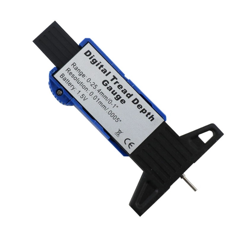 HIZPO LCD Display Tire Thread Measuring Gauge Digital Tire Depth