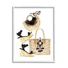 Stupell Industries Fashion Accessory Arrangement Wicker Bags and Wedges, Designed
