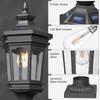 Darkaway Solar Post Lights Lamp Outdoor Pole Light Fixture, Dusk