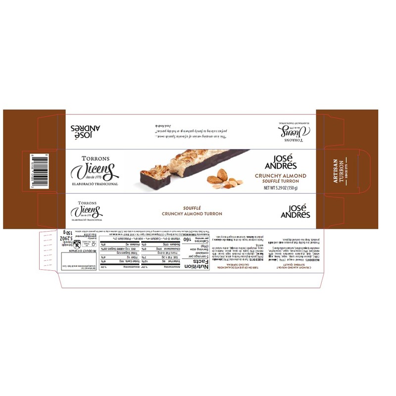 José Andrés Crunchy Almond Nougat, 5.29 oz
