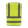 AYKRM Hi Vis Reflective Safety Vest, Yellow, 4-5XL Waistcoat for