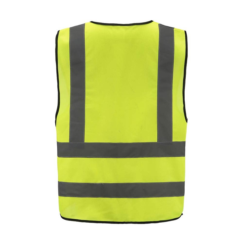AYKRM Hi Vis Reflective Safety Vest, Yellow, 4-5XL Waistcoat for