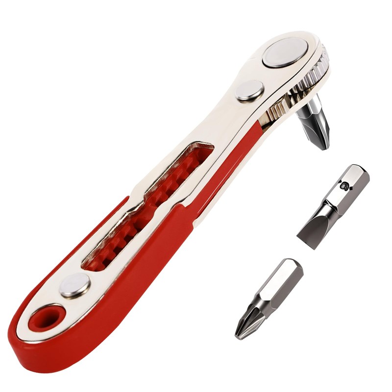 Aeiyiqco 22-in-1 Multi-Functional Ratcheting Screwdriver Set - Right Angle and