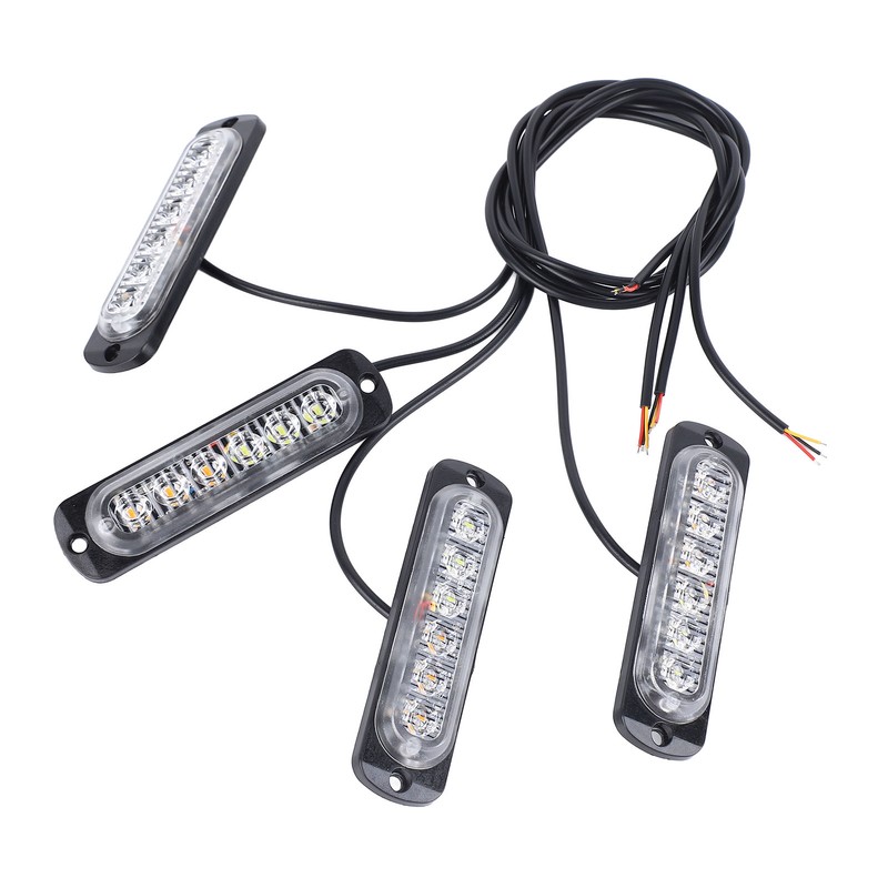 4pcs Side Marker Light Aluminum 12V to 24V 18 Lighting